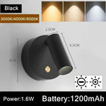 Lampes murales LED rechargeables USB adhésif magnétique moderne télécommande étude chambre entrée
