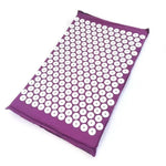 tapis massage acupression points blancs violet coussin cervical moderne ergonomique adhésif yoga fitness