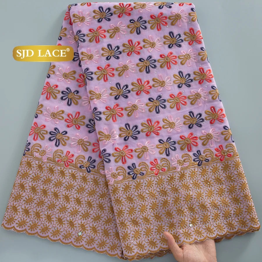 tissu dentelle multicolore brodé fleurs motifs géométriques translucides élégants occasionnels soirée mariage