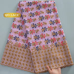 tissu dentelle multicolore brodé fleurs motifs géométriques translucides élégants occasionnels soirée mariage