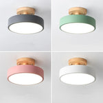 lampe moderne minimaliste gris vert rose blanc vis fixée led 6000k 3000k