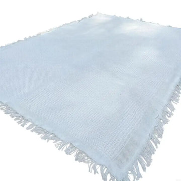 serviette pique nique beige motifs géométriques 180x260cm classique facile nettoyer gris blanc rustique