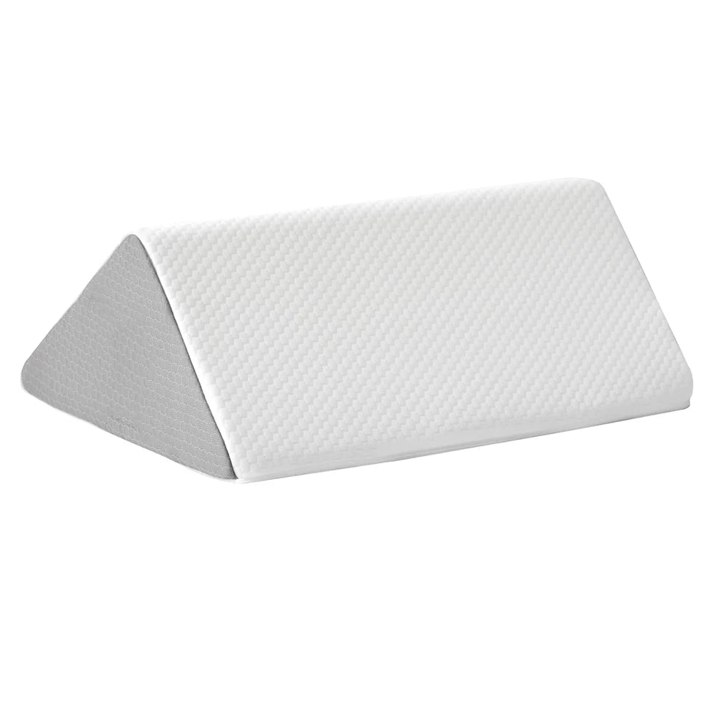 coussin soutien triangle blanc gris mousse mémoire forme moderne déhoussable adultes lit