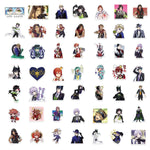 sticker disney personnages anime adhésifs divers couleurs blanc noir bleu rouge transparent PVC