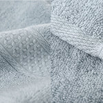 serviettes bain absorbantes serviettes toilette coton bleu gris moderne TEXTURE ÉPONGE