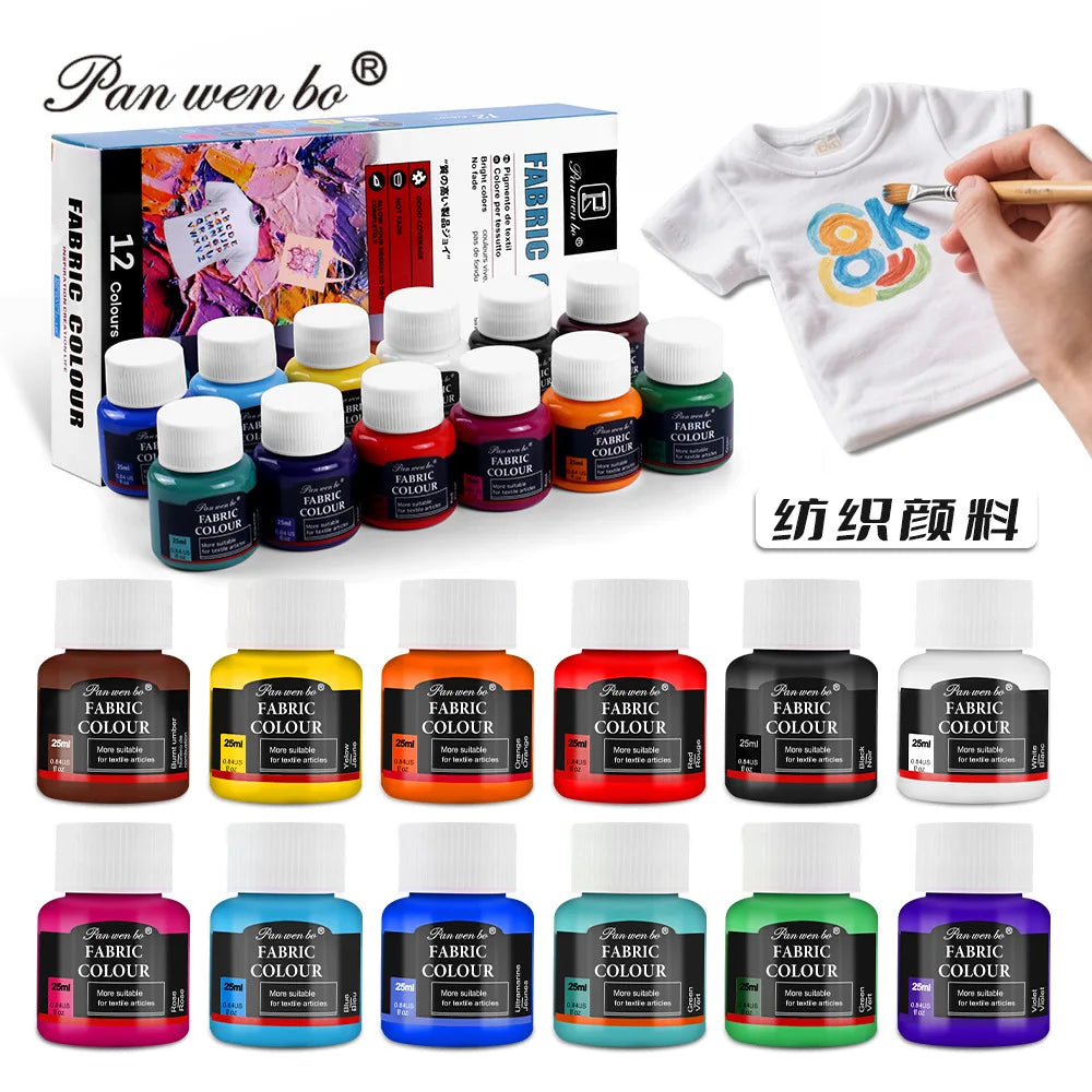 peintures acryliques 12 couleurs bleu vert rouge jaune noir violet modernes toile verre papier