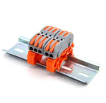 connecteurs electrique orange gris 21 pieces barrettes fixation 8mm 14mm pris courant rechargeable box