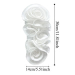 accessoire décoration mode fleur roses relief orange rose blanc rouge moderne élégant polyester