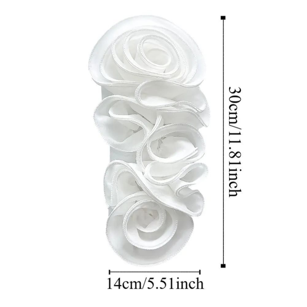 accessoire décoration mode fleur roses relief orange rose blanc rouge moderne élégant polyester