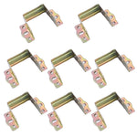 connecteurs métalliques dorés lisses industriels 37mm 23mm 35mm 12mm 65mm 32mm 12pièces