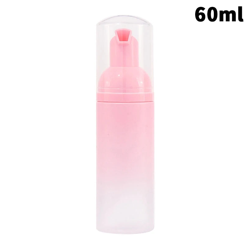flacons pulvérisation mousse 60ml vert rose noir marron blanc transparent moderne rechargeable