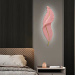 lampe murale moderne plume bleu clair industriel éclairage ambiance chambre entrée étude salle bain