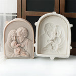 moulages bougies sculptées jésus nativité christ relief classique religieux silicone opaques
