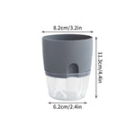 Pot auto arrosant hydroponique moderne transparent double couche coton succulenteintérieur déco jardin