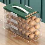 boîte œufs vert transparent réfrigérateur qualité alimentaire moderne pratique hermétique