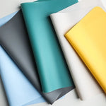 tapis table silicone moderne 60x40cm 40x30cm bleu jaune vert gris assiettes cuillers bols verres