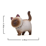 figurines chats cartoon mignon colliers gris noir blanc orange bébé animaux