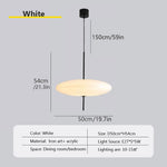 suspension lumineuse moderne blanc noir pince lampe câble électrique 30cm 50cm chambre salon étude