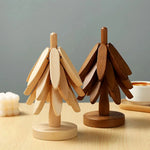 Décoration intérieure avec dessous de plat bois style japonais