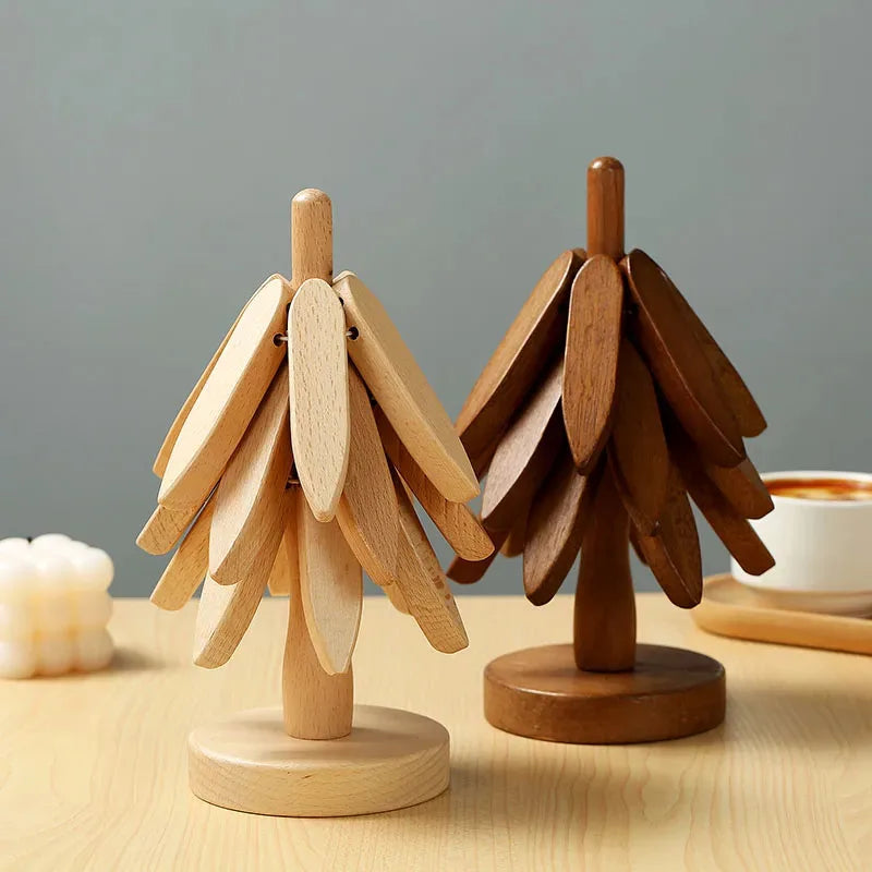 Décoration intérieure avec dessous de plat bois style japonais