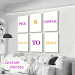 affiches personnalisables moderne minimaliste rose bleu beige marron vert blanc noir textes imprimés