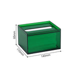 boîte mouchoirs transparente acrylique moderne maison table manger décoration intérieure
