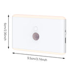 lampe murale led rectangle blanc moderne aimant intégrée détecteur mouvement éclairage ambiance change couleur