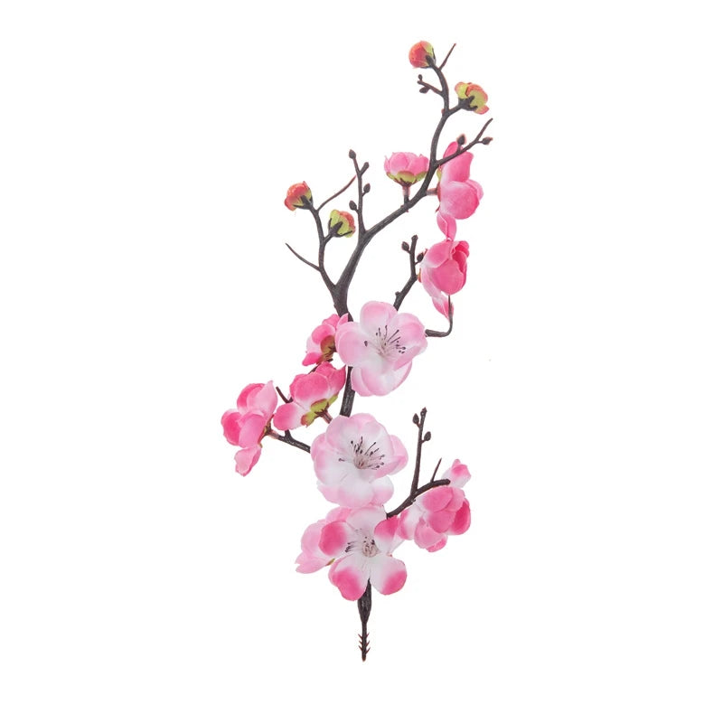 décoration mariage bouquet artificielle fleur prunier soie blanche rose rouge intérieure