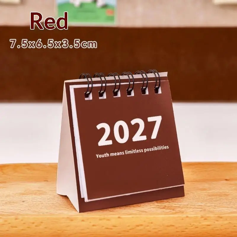 calendrier minimaliste spirale couleurs douces pages notes 2027 mémorisables moderne