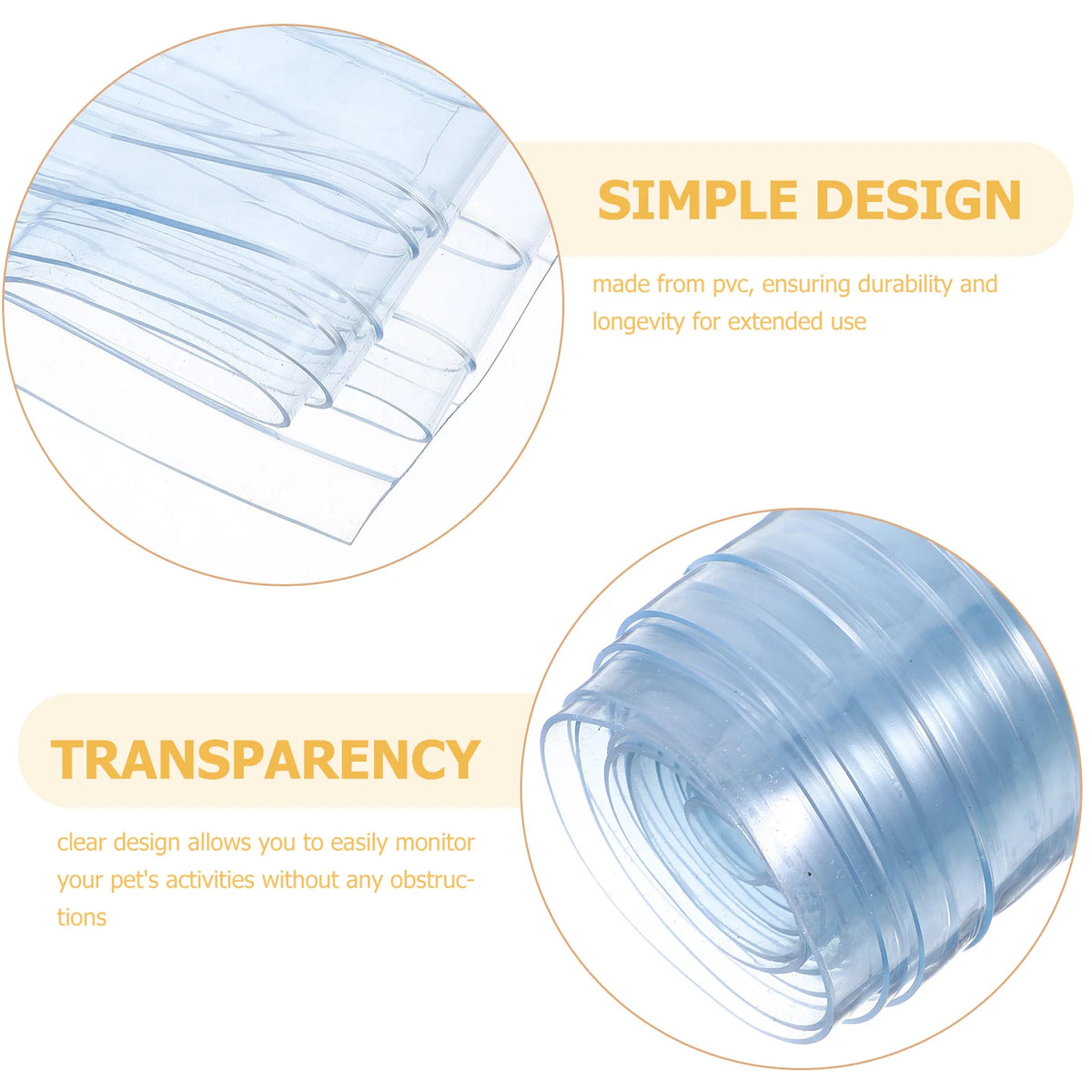rideau transparent porte chien grillage pliable pvc moderne cloison suspendue abri chien transparente plis