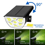 projecteurs solaires extérieurs 72 led lumière blanche ip65 moderne mode d'éclairageurgence piquet