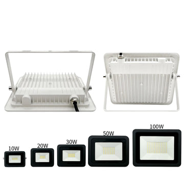projecteur led extérieur étanche ip68 lampe murale jardin moderne blanc noir haute puissance