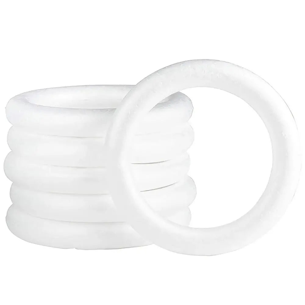 anneau mousse polystyrène blanc durable décoration mariage 10cm 12cm 15cm 20cm 5cm 7cm 8cm