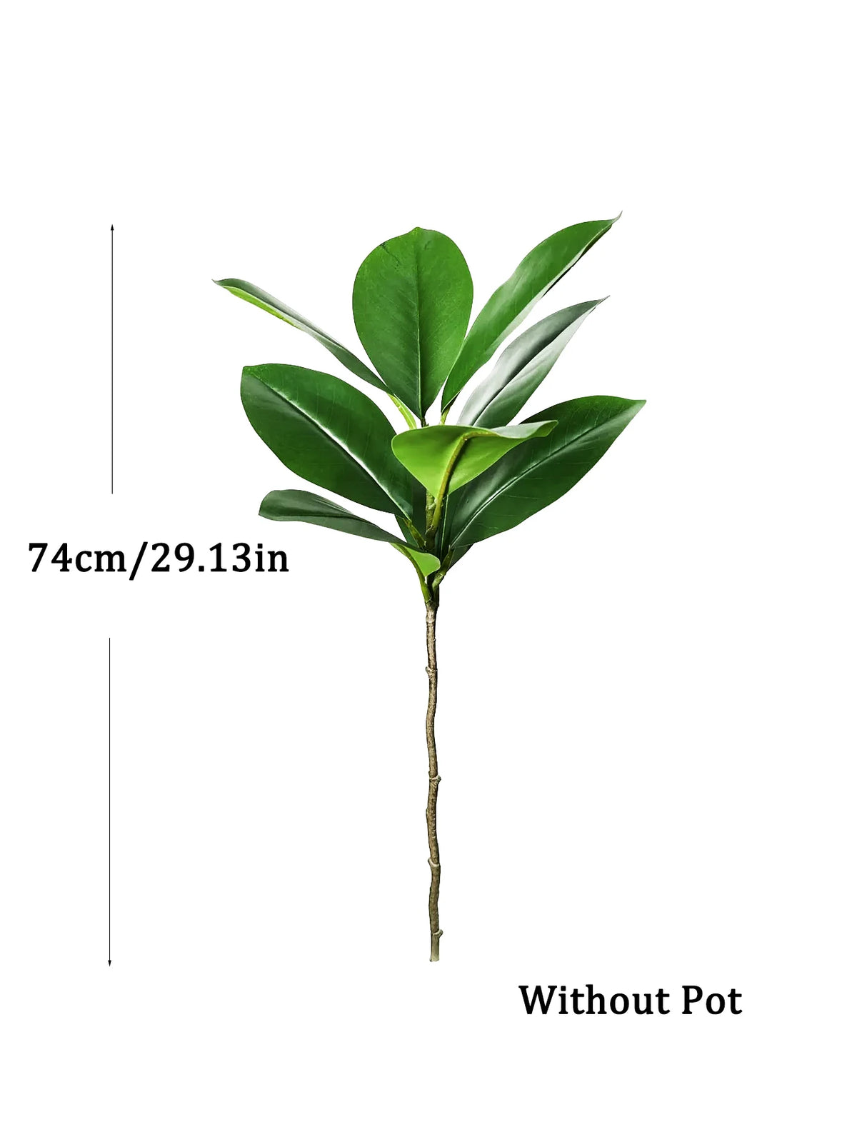 plante artificielle ficus arbuste feuilles magnolias vertes décoration intérieure extérieure pot bois tronc d'arbre