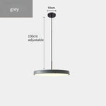 suspension lumineuse ronde moderne minimaliste aluminium blanc noir bleu salon cuisine chambre