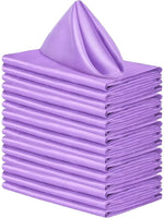 serviettes table satin vert classique réutilisables mariage fêtes maison restaurant uni opaques