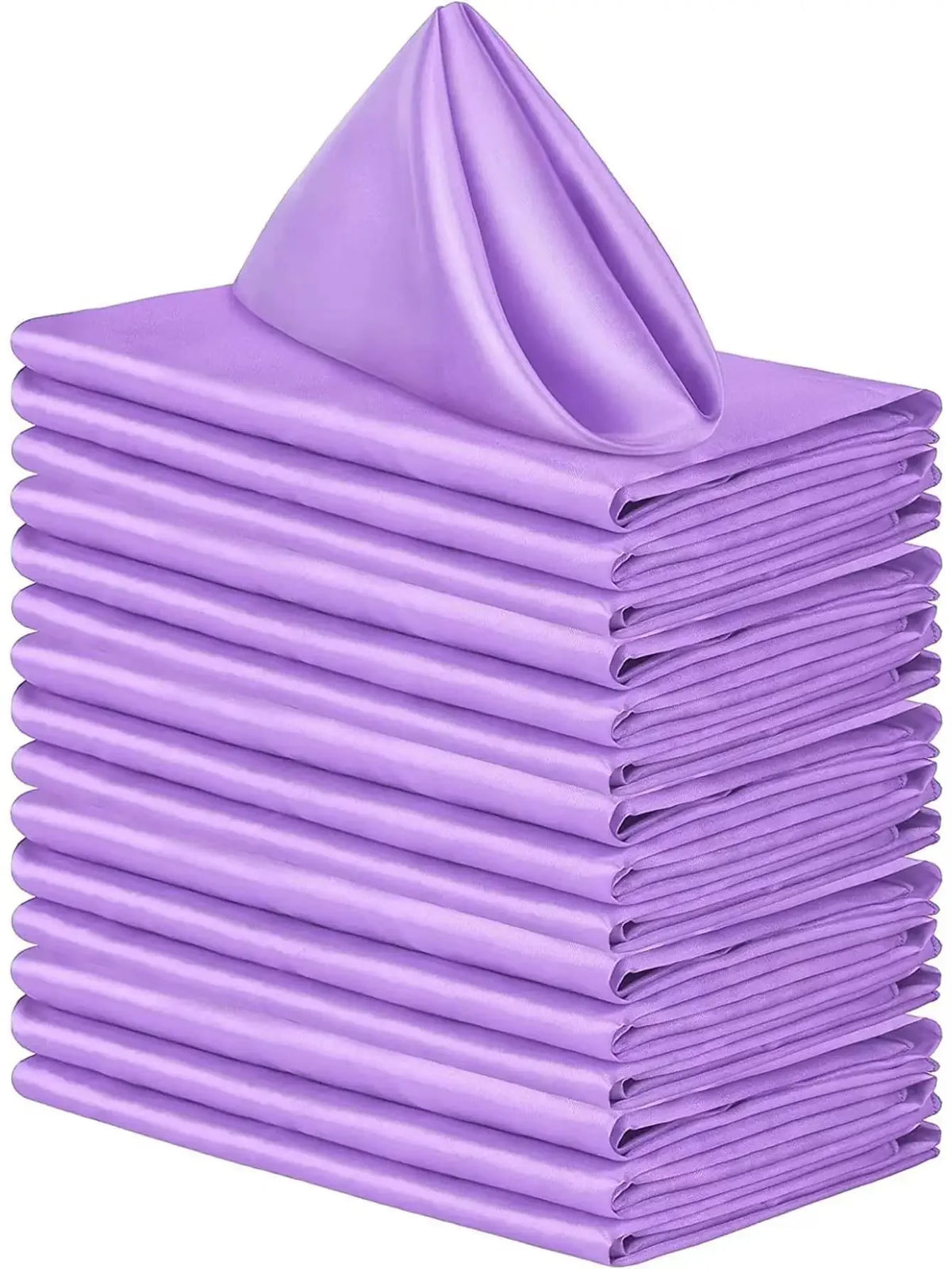 serviettes table satin vert classique réutilisables mariage fêtes maison restaurant uni opaques