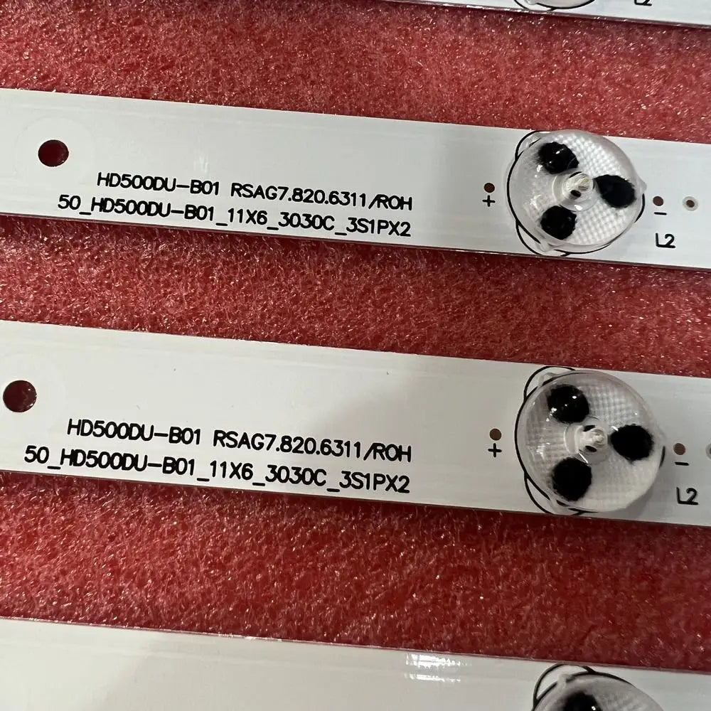 bande lumineuse led blanc moderne points noirs clips connecteurs aluminium
