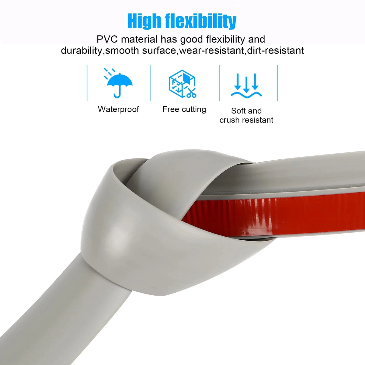 joint seuil adhésif texture bois moderne gris rouge protection sol PVC 3m