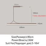 suspension lumineuse moderne pendentif led blanc noir marron clair minimaliste aluminium