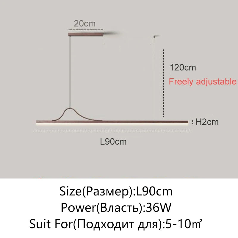 suspension lumineuse moderne pendentif led blanc noir marron clair minimaliste aluminium