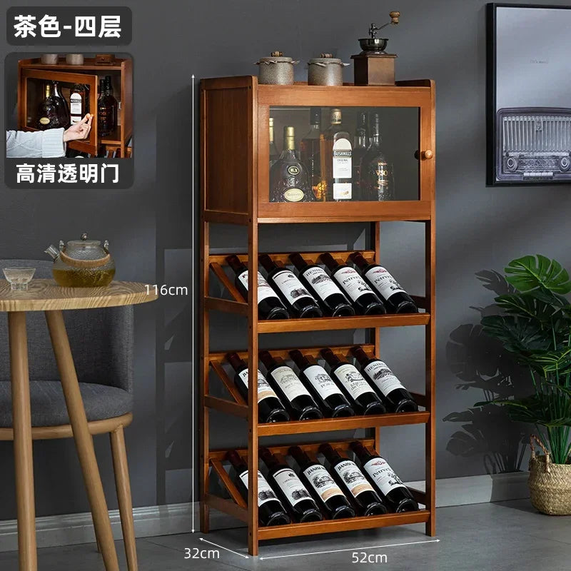 présentoir vin mural moderne étagères bois naturel bouteilles verre opaque 32x52x90cm