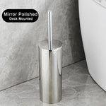 brosse wc murale acier inoxydable or noir argent moderne poignée