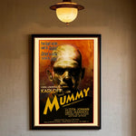 affiches vintage films horreur personnages illustrations noir blanc décor maison salon chambre