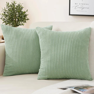 housse coussin vert menthe corduroy moderne 47x120 cm 47x150 cm 47x74 cm