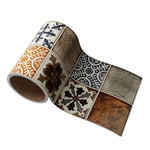 rubans autocollants décoratifs motifs géométriques moderne blanc bleu gris marron beige adhésifs muraux sol