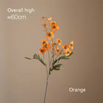 bouquet fleurs artificielles orange blanc vert moderne décoration intérieure maison salon événement festive