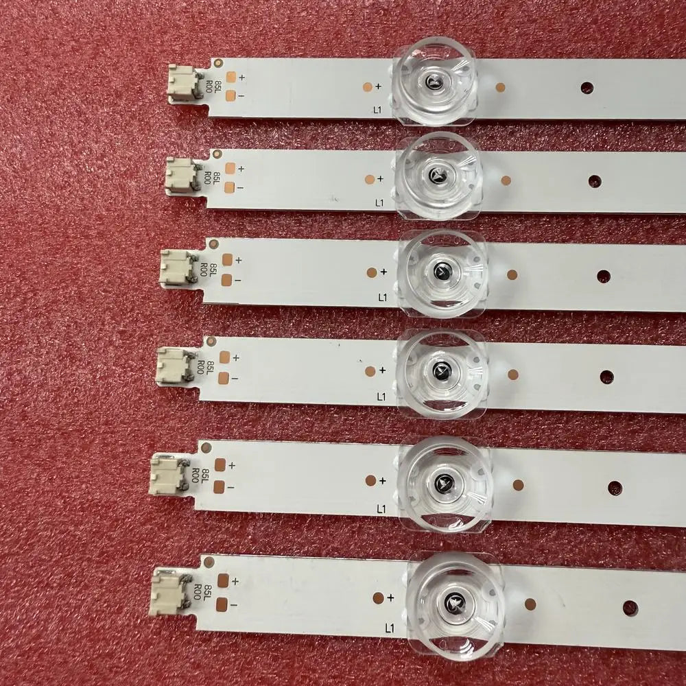 bandes led blanc modernes clips transparents éclairage téléviseur aluminium bouton poussoir
