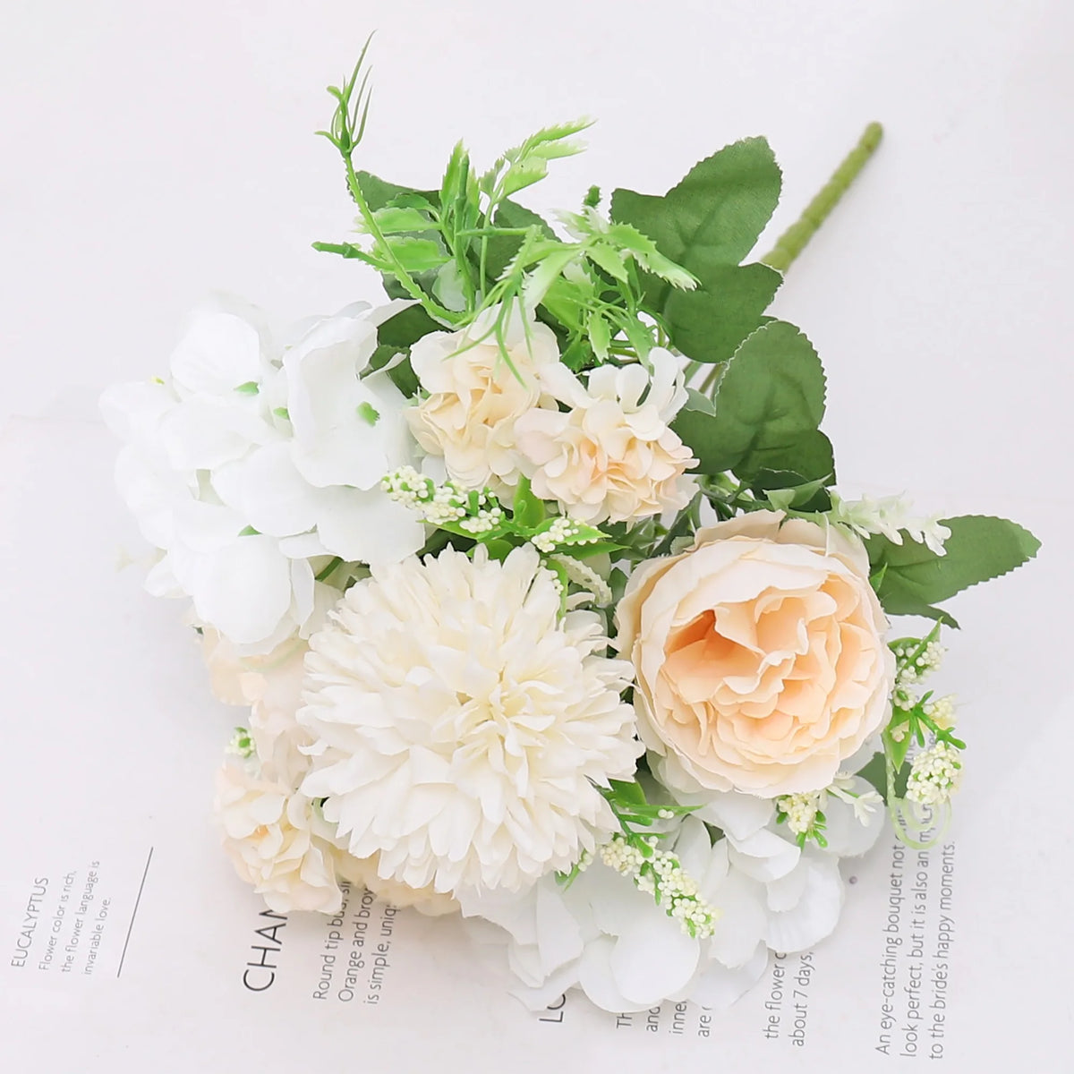 décoration intérieure bouquet fleurs artificielles pivoines dahlias modernes mariage baby shower anniversaire