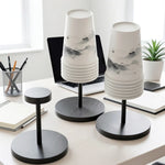 organisateur tasses jetables blanc moderne support central rangement comptoir cuisine